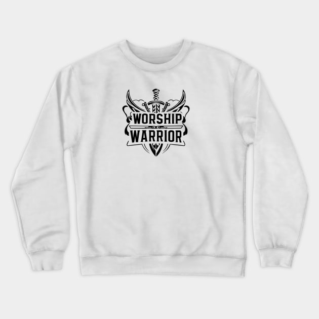 worship warrior Crewneck Sweatshirt by Risen_prints